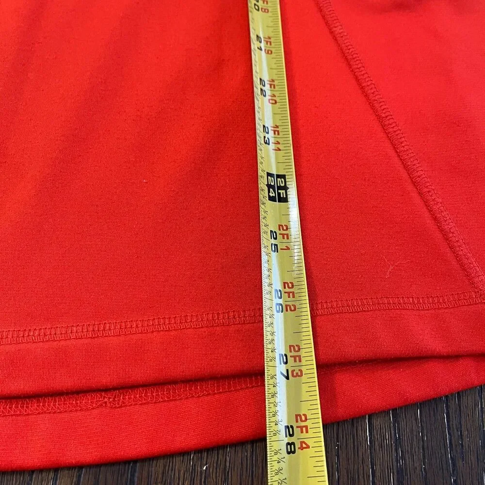 The North Face Men's Orange Quarter Zip Pullover Fleece Jacket – Size M
